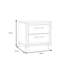 Crespin 49.4cm W Manufactured Wood Bedside Table
