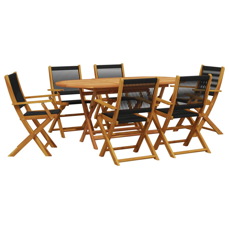 6 - Person Patio Dining Set with Rectangular Table , Cushions Included