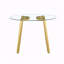 Table ronde moderne et simple en verre trempé transparent-1287087469