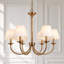 Lustre traditionnel/classique à 6 lumières à intensité variable