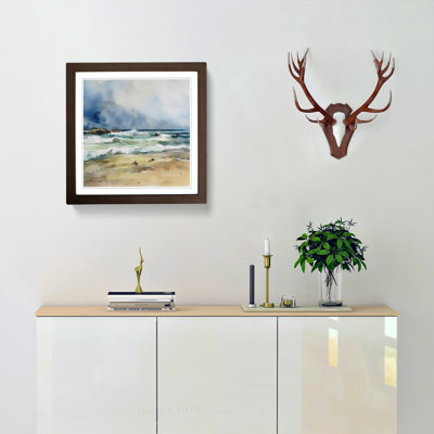 Beach Watercolour No.2 Framed Print
