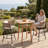 Square Wood Outdoor Bar Table, 31.5" In. W 31.5" In. D