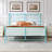 Modern Horizontal Slat Metal Bed Frame with Headboard and Footboard-1348365070-1348365069