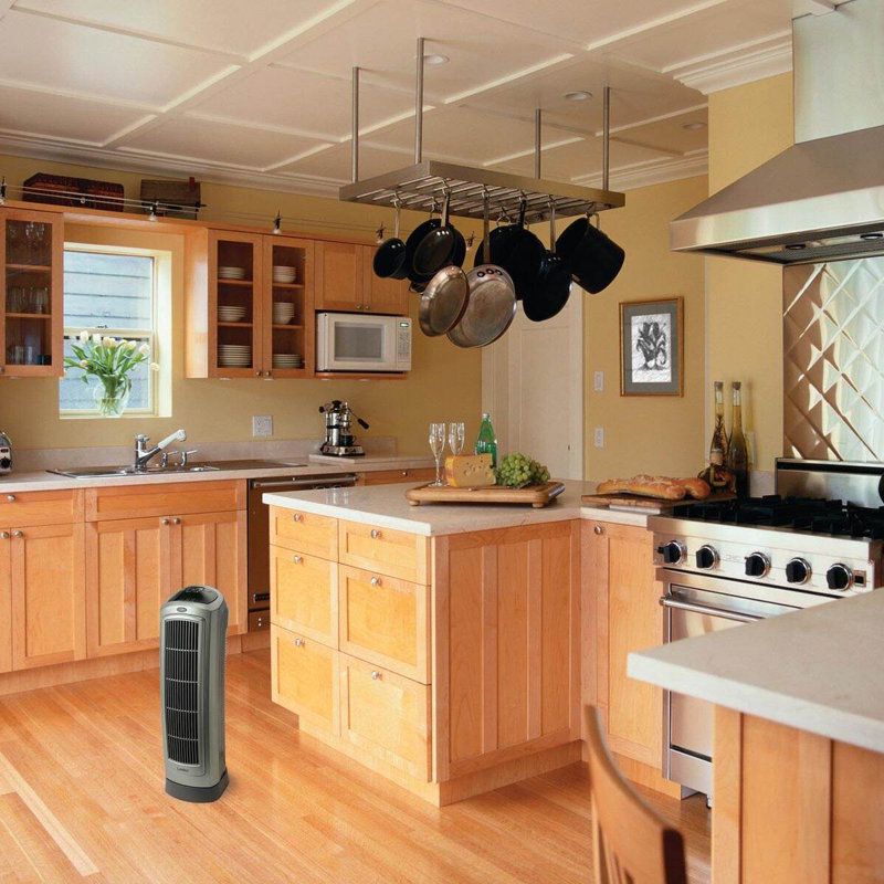 Lasko 1500 Watt 11000 BTU Electric Tower Space Heater with Adjustable Thermostat and with Digital Display