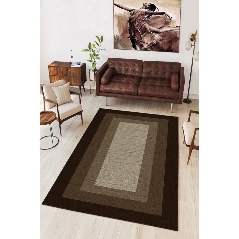 Eco-Friendly Area Rug (5.9 x 9.2 ft), 100% Polyester, 650 g/m² | Antibacterial, Non-Slip PVC Dot Underside, 0.2 in Pile Height | Machine Washable, Digital Print Design for Modern Home Décor, Durable & Easy Care