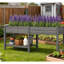Boîte de jardin surélevée avec table d'appoint-580684935