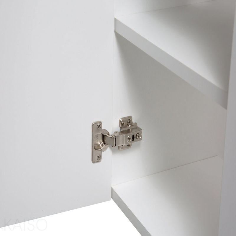 21.6" Vanity Base Only, Open Shelf On The Right, White