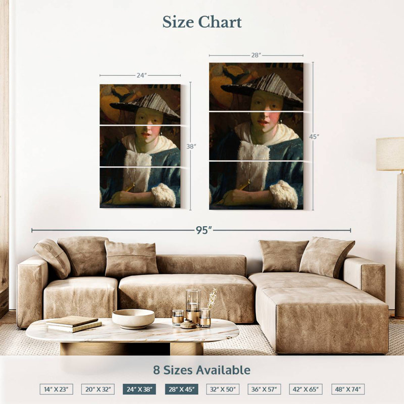 Leisha avec une flûte 1665-1675, H 38 po x l 24 po