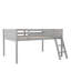 Lit mezzanine bas en bois avec échelle-343976219