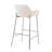 Daniella Contemporary/Glam Fixed-Height Bar Stool In Gold Metal And Charcoal Fabric By Lumisource - Set Of 2-1156023136-1156023139