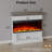 60" White 3-Side Electric Fireplace with Mantel and Storage, Extra-Wide Firebox, 12 Color Flame, Flame-Only Mode, 1500W-1500609678-1504360718