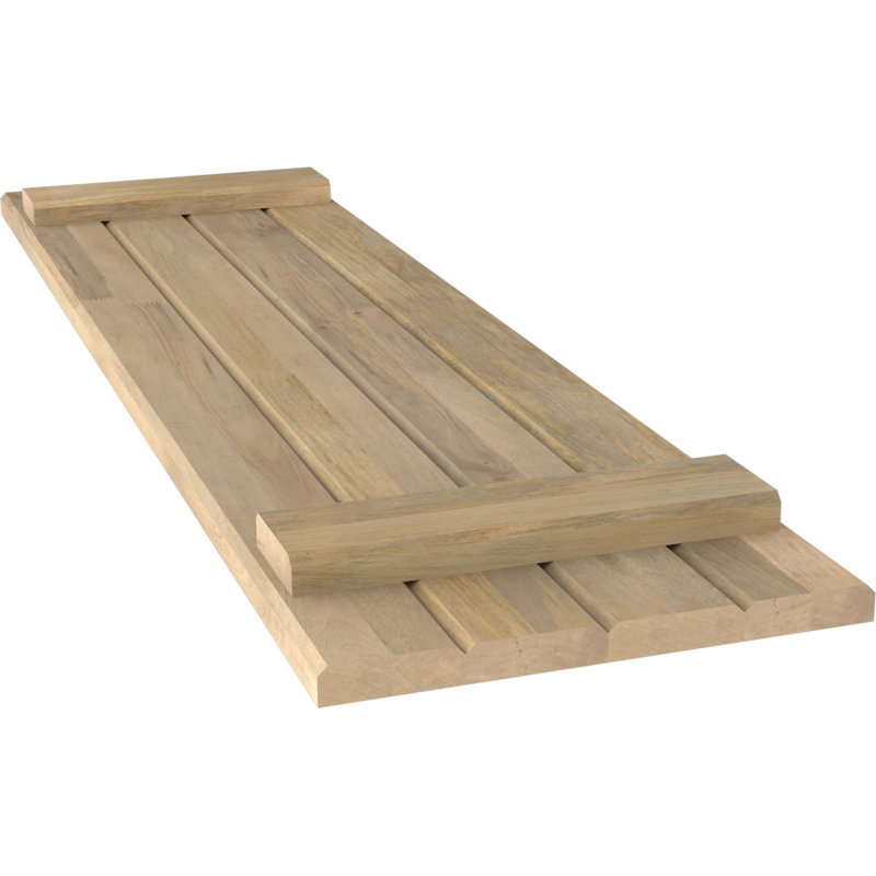 Volets de planche-n-lattes (par paire) Americraft (2 lattes), Sans finition, 14", 65"