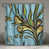 Bleu abstrait floral 1