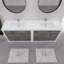 84" Double Sink Bathroom Vanity Set-1364027199