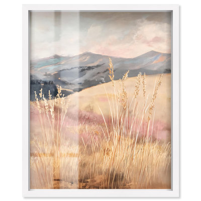 «Golden Grass Shadowbox Print» par Art Remedy
