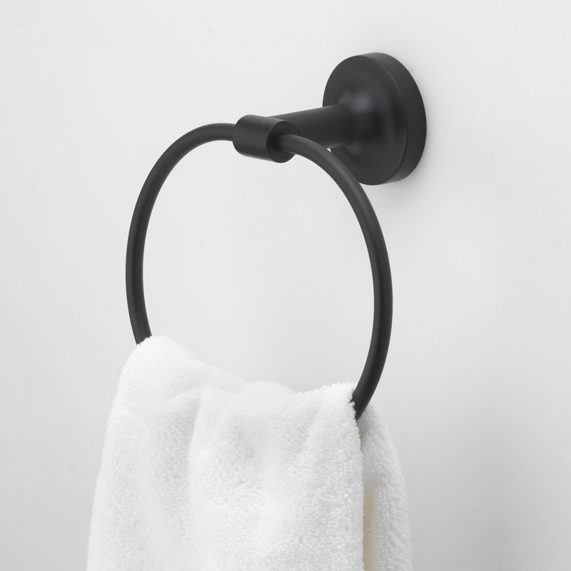 Ensemble de quincaillerie de salle de bain 4 pièces GlideRite Avalon Collection, Noir mat