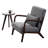 Mid-Century Modern Accent Chair with Durable Rubberwood-120886796-120886794