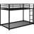 Low Bunk Bed For Twin Over - Black, With Stable And Robust-110245035-110245037