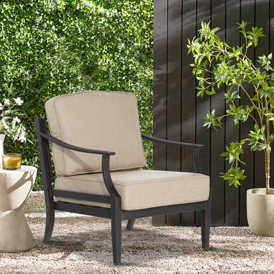  Tamarin Patio Aluminum Club Chair With Sunbrella Cushions