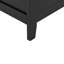 Spacieuse armoire de rangement en MDF pour salle de bain, design noir moderne