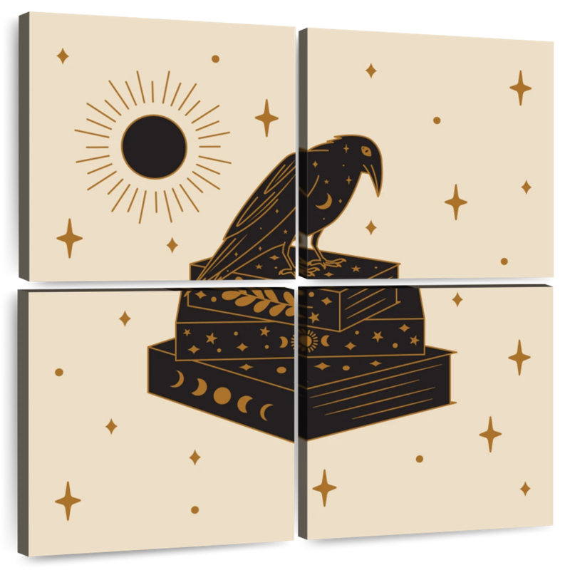 Kelan Crow et livres magiques, H 38 po x l 38 po
