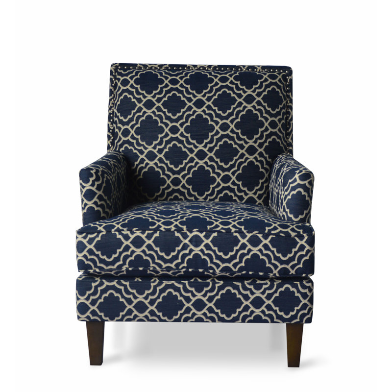 Fauteuil Arvetta, Mélange de polyester bleu marine