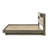Bed Bookcase Headboard Grey Oak-2014664789