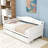 Twin Wood Daybed with Sturdy Frame and Dual Storage Drawers-1705123825