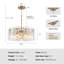 Lustre cylindrique moderne 35,4 "à 12 lumières à intensité variable avec abat-jour en verre-1579966211