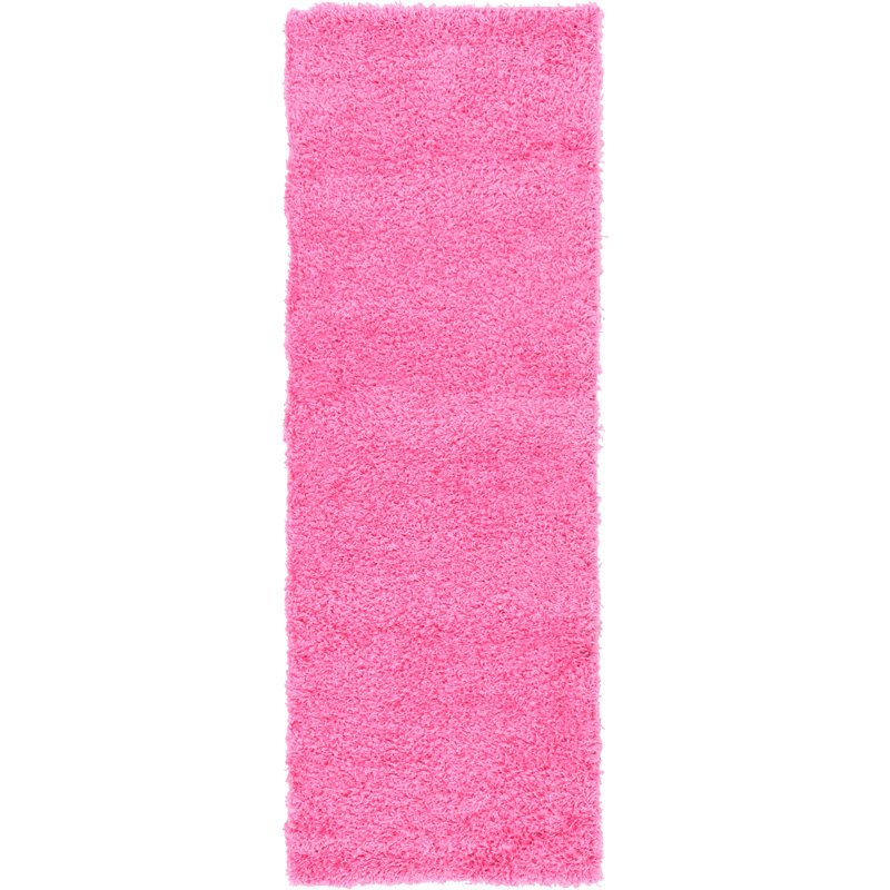 Tapis rose Angeline Taffy, Tapis de couloir 2 pi x 6 pi 5 po