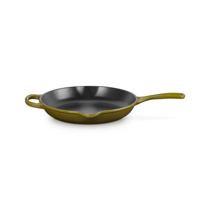 Le Creuset Enameled Cast Iron Skillet, Olive, 10.25"