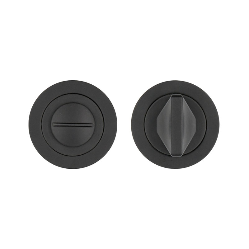 Turn and Release Rose/Rosette, Powder Coated Black