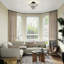Osaka 3-Light Beaded Semi Flush Mount Ceiling Light, Boho Farmhouse Style