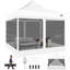 118' W x 118' D  Heavy Duty Pop Up Canopy Tent with 4 Sidewalls, Commercial Gazebo Party Tent-98664819