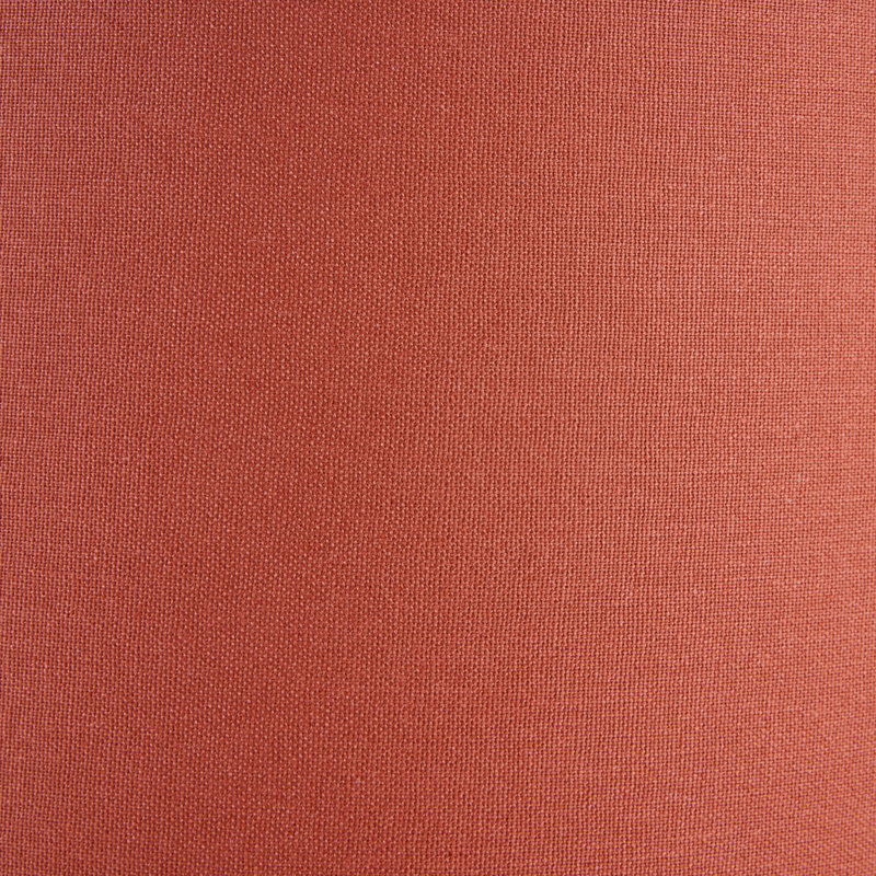 Henry 26cm H Cotton Drum Lamp Shade ( Clip On ) in Orange