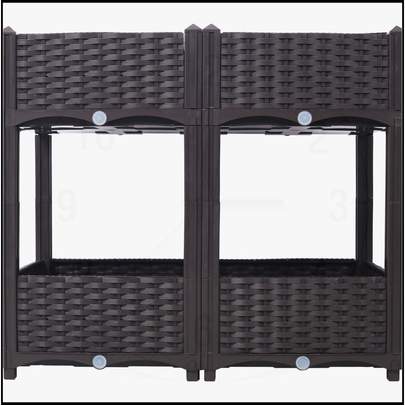 Jardinière surélevée pour jardinière - jardinière surélevée, Brun