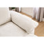 Chaise longue 51 po en chenille beige avec rangement confortable et relaxant pour le salon et la chambre à coucher-595283541