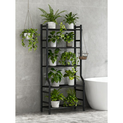 Support à plantes à 5 niveaux pour une utilisation intérieure et extérieure, grande tablette pour plantes avec design imperméable pour plusieurs plantes en pot dans le salon, le jardin ou le balcon