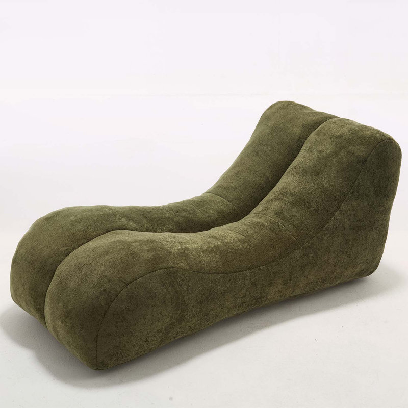 Fauteuil à billes avec éponge de haute qualité, Polyester vert olive