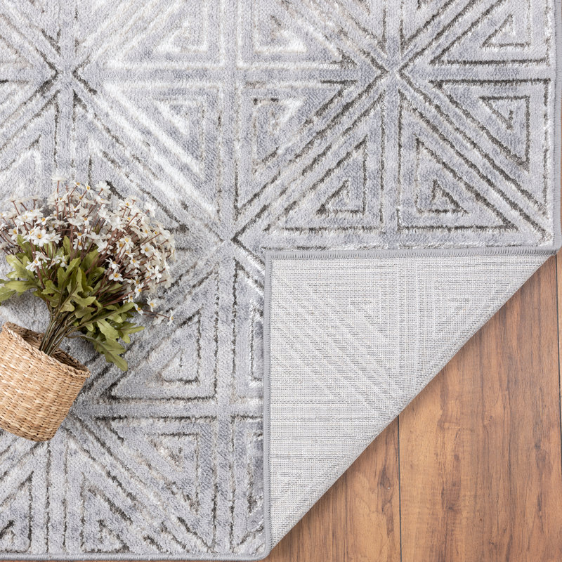 Tapis gris Fiorentino, Rectangle 7 pi 8,4 po x 10 pi 5 po