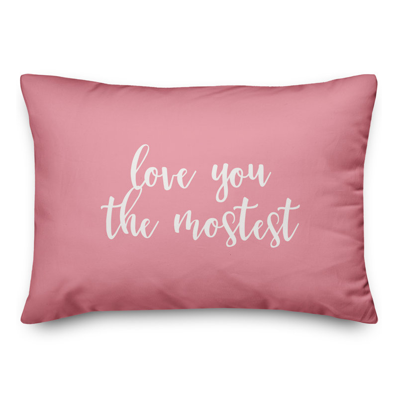  Coussin Love You The Mostest, Rose