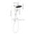 Showerspas Shower System, With 10" Rain Showerhead, 4-Function Hand Shower, Adjustable Slide Bar And Soap Dish-122461405