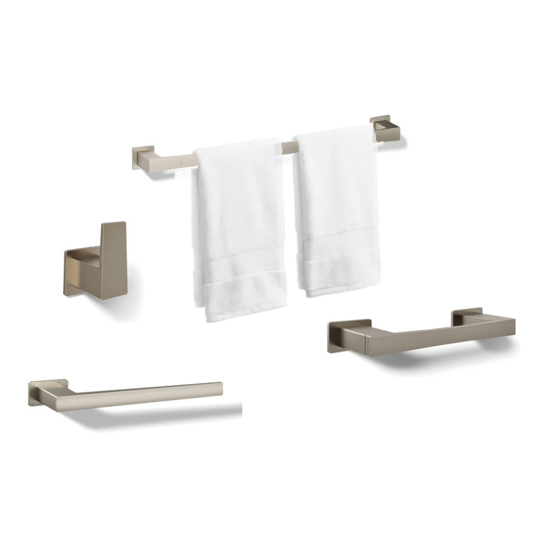 Ensemble de salle de bain Honesty, Nickel brossé éclatant