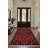 Giget Collection Digital Print Cotton-Polyester Burgundy Floral Rug-1023852856