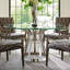 Ariana Riviera Stainless Dining Table with Glass Top-23696888