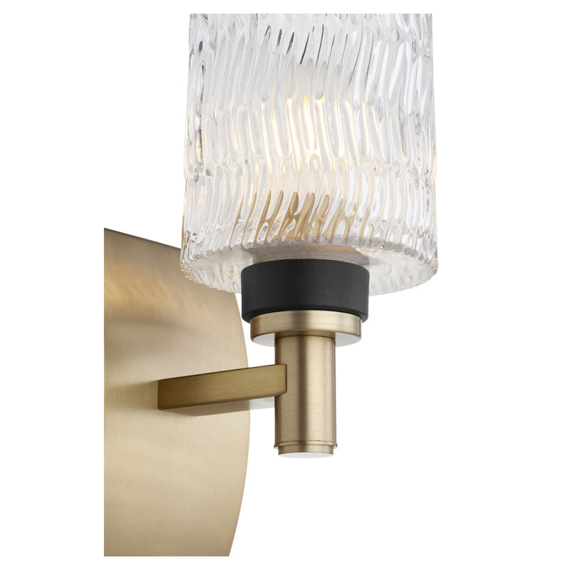 Marjoram Steel Armed Sconce, Aged Brass