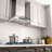 30 Inches 900 CFM Ducted Wall Mount Range Hood Quiet 4 Speed Gesture Remote and Touch Panel Control with LED Lights-122445284