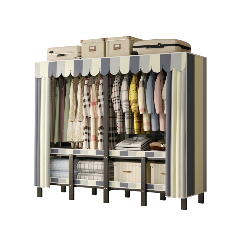 INO Design Organisateur de garde-robe portatif, H 67 po x l 66,1 po x P 19,7 po