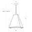 French Maid Chandelier Small (Blue and Polished Nickel)