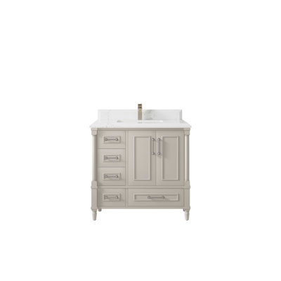Meuble-lavabo simple 36 po avec plateau Aberdeen